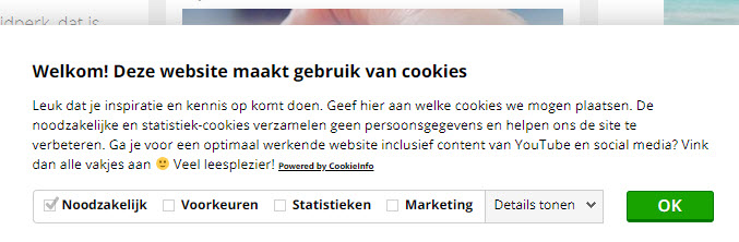 GDPR cookie waarschuwing